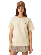 Koszulki i topy damskie - Koton Damska koszulka z krótkim rękawem Crew Neck Koala Embroidered, beżowy (050), L - miniaturka - grafika 1