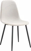 Krzesła - kontrast Krzesło welurowe tapicerowane nowoczesne do jadalni salonu Monica1 beżowe - miniaturka - grafika 1