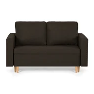 Sofy i kanapy - Sofa kanapa 2 os z funkcją spania KEN brązowa - miniaturka - grafika 1