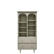 Szafy i szafki dla dzieci - Regał babushka oliwka wysoki - miniaturka - grafika 1
