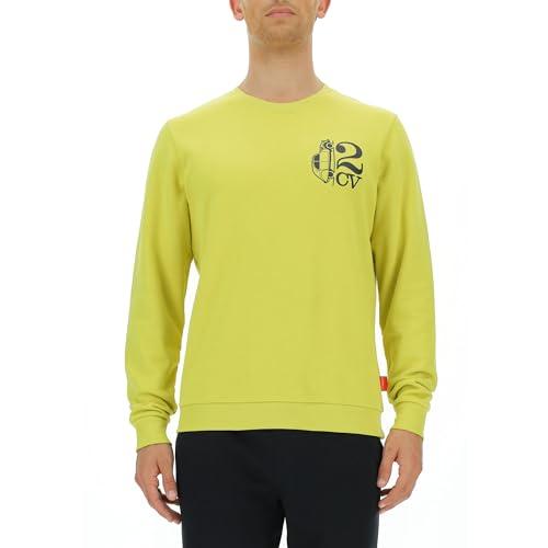 CITROËN O102944-I002 Koszulka Okrągły Neck 2CV & Car Shape Drukuj Mały C23W Długa Koszulka Męska Celery Rozmiar XL