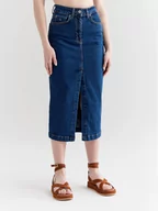 Spódnice - Americanos Spódnica jeansowa Georgia Niebieski Slim Fit - miniaturka - grafika 1