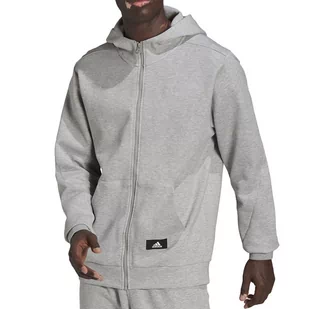 Bluza adidas M FI DBLKNT FZ HE2224 - szara - Adidas - Bluzy sportowe męskie - miniaturka - grafika 1