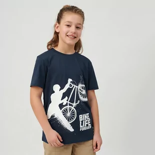 Cool Club, T-shirt chłopięcy, granatowy - Koszulki dla chłopców - miniaturka - grafika 1