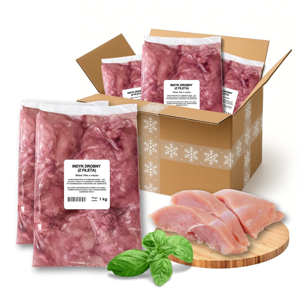 Strips z indyka łagodne 1 kg