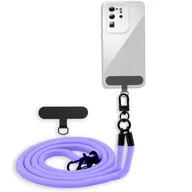 Etui i futerały do telefonów - Łańcuszek Cadorabo do telefonu Samsung Galaxy S7 w kolorze LILA - Etui na telefon komórkowy z regulowanym paskiem do zawieszenia na szyi - miniaturka - grafika 1