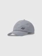 Czapki damskie - 4F Czapka z daszkiem strapback dziecięca 4FJWSS25ACABU386-25S Szary Roz. Uniwersalny - miniaturka - grafika 1
