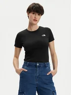 Koszulki i topy damskie - The North Face T-Shirt Simple Dome NF0A87NH Czarny Regular Fit - miniaturka - grafika 1