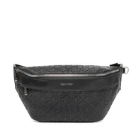 Nerki - Saszetka nerka Calvin Klein Emblem Emboss Waistbag LV04D3205G Czarny - miniaturka - grafika 1
