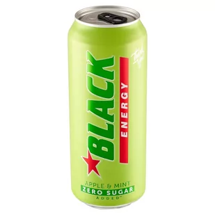 Black Energy Apple & Mint Gazowany napój energetyzujący 500 ml - Napoje energetyczne i izotoniczne - miniaturka - grafika 1
