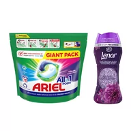 Środki do prania - Kapsułki do prania ARIEL All-in-1 pods 72 szt + Perełki zapachowe LENOR 210 g - miniaturka - grafika 1