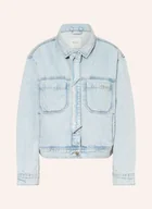 Bluzki damskie - Pepe Jeans Kurtka Jeansowa Ze Zdejmowaną Wstążką blau - miniaturka - grafika 1