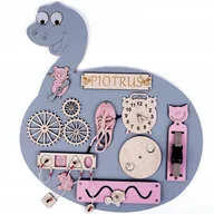 Zabawki sensoryczne - DUŻA tanlica manipulacyjna "DINO" - miniaturka - grafika 1