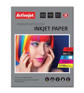 Activejet, AP4-230G20, papier fotograficzny A4 - Papier do drukarek - miniaturka - grafika 1