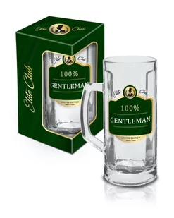 BGTech Elite Club kufel na piwo 500 ml 100% Gentleman GW1933 - Kieliszki - miniaturka - grafika 1