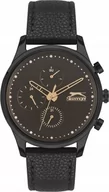 Zegarki męskie - Zegarek męski SLAZENGER SL.09.6387.2.01 czarny fashion na prezent - miniaturka - grafika 1