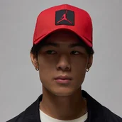 Czapki damskie - Czapka z daszkiem Air Jordan Rise Structured Jumpman Red Trucker - FZ0774-687-L/XL - miniaturka - grafika 1