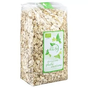 BioLife PŁATKI OWSIANE BIO 600G BL747 - Płatki śniadaniowe i musli - miniaturka - grafika 1