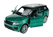 Samochody i pojazdy dla dzieci - WELLY RANGE ROVER SPORT ZIELONY 1:34 SAMOCHÓD NOWY METALOWY MODEL - miniaturka - grafika 1