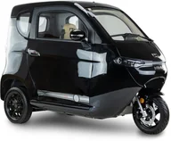 Pojazdy elektryczne dla dzieci - Skuter elektryczny zabudowany z dachem MICRO CAR BILI BIKE SIGMA 3 GEL czarny-ciemne wnętrze - miniaturka - grafika 1