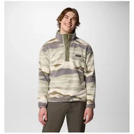 Bluzy sportowe męskie - Męska bluza Columbia Helvetia™ II Printed Half Snap Fleece Rozmiar: XL / Kolor: zielony - miniaturka - grafika 1