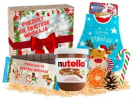 Zestawy upominkowe - Prezent na Święta Mikołajki dla Dziecka Niemowlaka Czekolada Nutella Śliniak - miniaturka - grafika 1