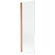 Parawany nawannowe - Mexen Mist parawan nawannowy 1-skrzydłowy 60 x 150 cm, transparent, miedź szczotkowana - 8A9-060-001-65-00 - miniaturka - grafika 1