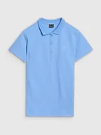Koszulki i topy damskie - Koszulka polo slim damska 4F 4FWMM00TPTSF365-32S Niebieski Roz. XS - miniaturka - grafika 1
