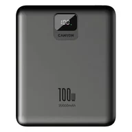 Powerbanki - CANYON PB-2008 20000mAh 100W Ciemnoszary - miniaturka - grafika 1