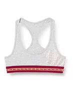 Biustonosze - DIM Biustonosz sportowy dla dziewczynek, Gris Chiné Bordeaux, 16 Lata - miniaturka - grafika 1