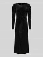 Sukienki - Sukienka koktajlowa z aksamitu z dodatkiem moheru model ‘HELLA’ - miniaturka - grafika 1