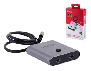UNITEK PRZEŁĄCZNIK USB-C 4K 144HZ, DWUKIERUNKOWY - Kable - miniaturka - grafika 1