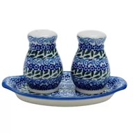 Młynki do soli i pieprzu - Ceramiczny zestaw solniczka Ceramika Bolesławiec - miniaturka - grafika 1