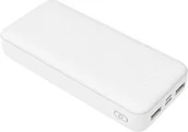 Powerbanki - PLATINET POWER BANK SET 20000 mAh + 20W PD CHARGER + 1M CABLE WHITE [46220] - miniaturka - grafika 1