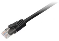 Patchcordy - Patchcord BKT RJ45, kat.6, U/UTP, LSOH, wtyk BKT zalewany, czarny, 0.5m - miniaturka - grafika 1