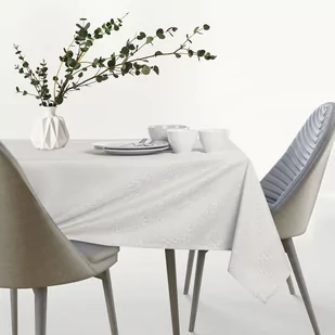 AmeliaHome AmeliaHome - Obrus plamoodporny Kremowy GAIA 140x200 cm - Obrusy i serwetki - miniaturka - grafika 1