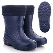 Buty dla dziewczynek - Kalosze dziecięce ocieplane LEKKIE wygodne polskie do przedszkola 22/23 - miniaturka - grafika 1