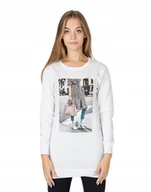 Bluzy damskie - Długa Bluza Tunika Damska Bawełniana 249-01 r M - miniaturka - grafika 1