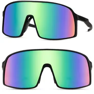 Okulary przeciwsłoneczne - Okulary przeciwsłoneczne lustrzanki sportowe CHAMPIONS BLACK MATTE - miniaturka - grafika 1
