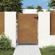 Bramy garażowe - vidaXL Furtka ogrodowa, 85x150 cm, stal kortenowska - miniaturka - grafika 1