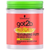 Kosmetyki do stylizacji włosów - Schwarzkopf Pasta do włosów Got2b Made4mess 100 ml - miniaturka - grafika 1