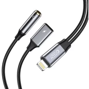 Adapter Lightning - Mini Jack 3.5 mm/Lightning TECH-PROTECT UltraBoost Czarny - Pozostałe akcesoria do telefonów - miniaturka - grafika 1