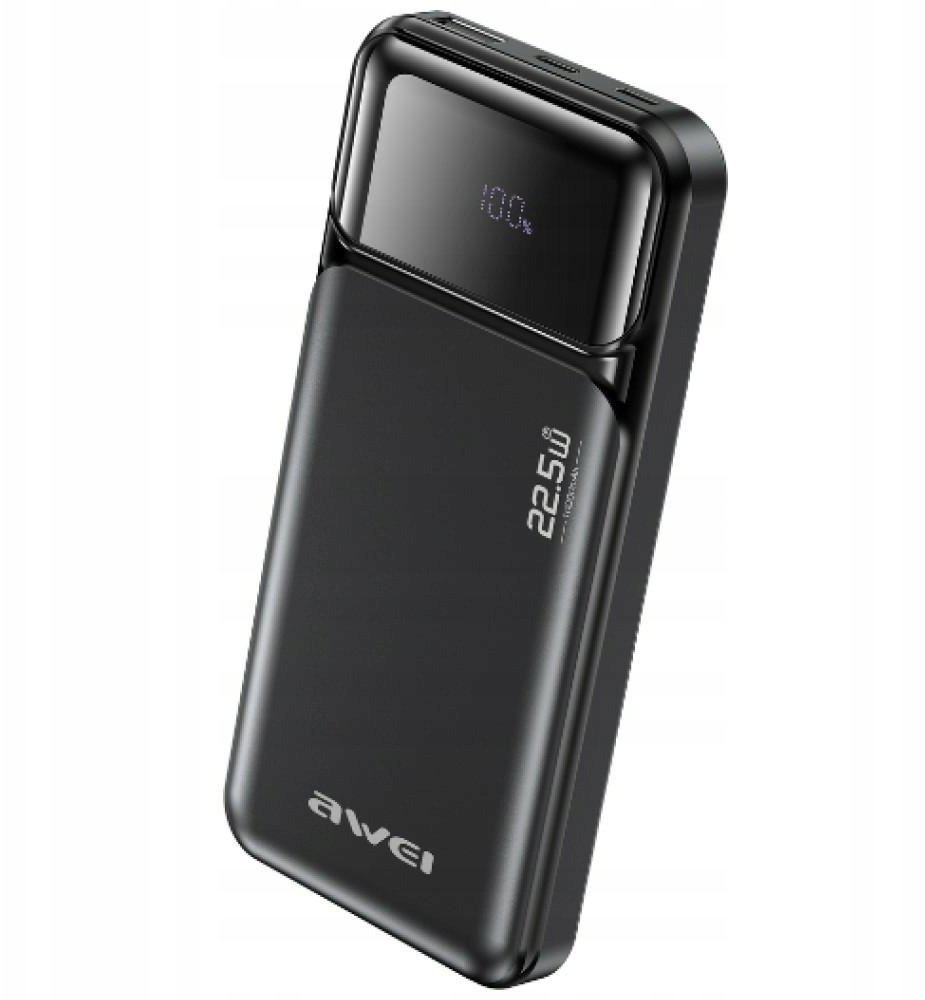 Awei PA-90 10000mAh 22,5W PD 2xUSB-C czarny