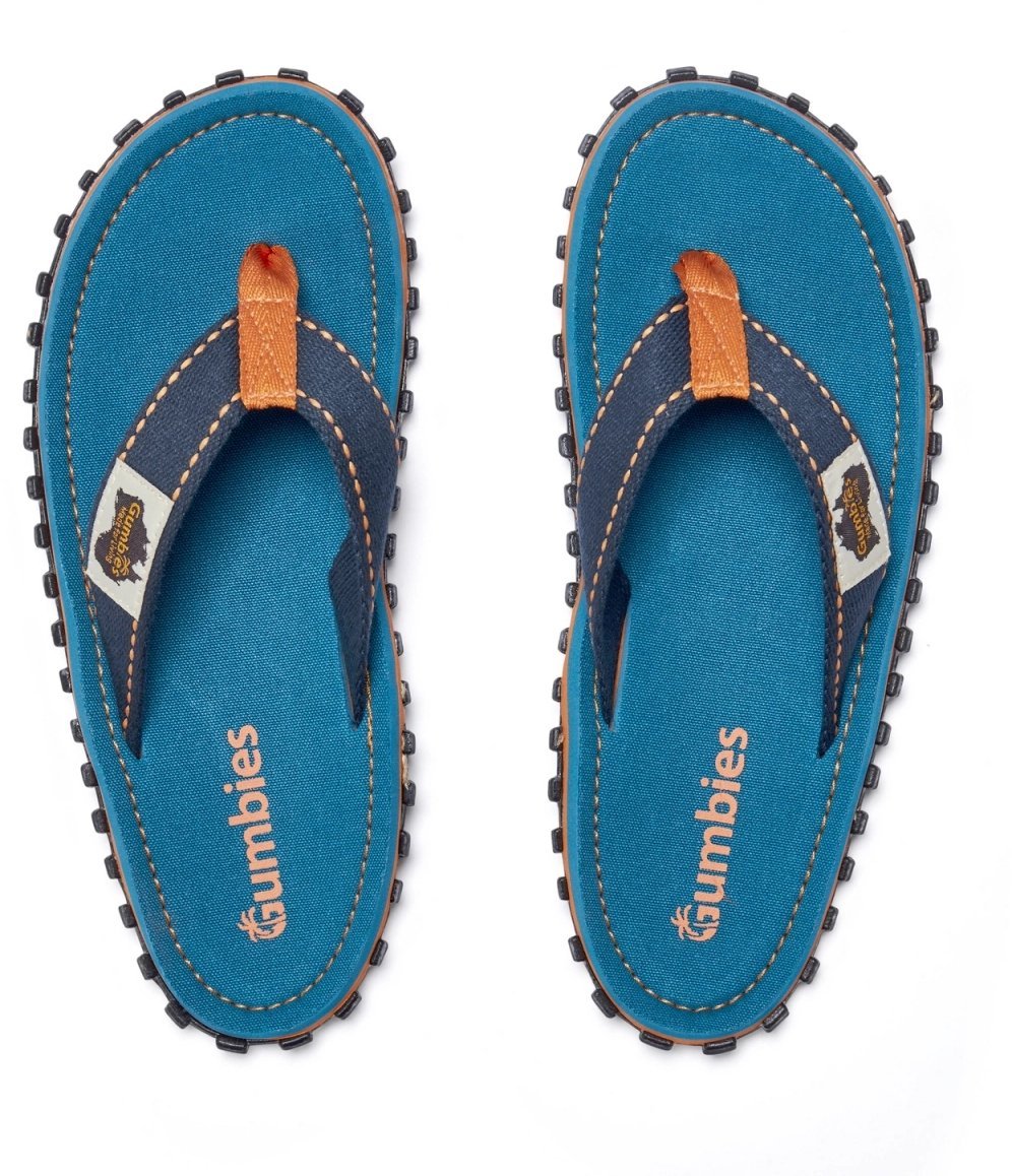 Japonki męskie Gumbies Gumbies japonki unisex ISLANDER FLIP-FLOP TRICOLOR BLUE 42