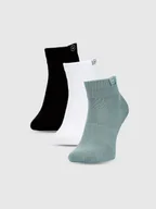 Skarpetki dla dzieci - 4F Skarpetki casual za kostkę (3-pack) dziewczęce - multikolor 32-34 - miniaturka - grafika 1