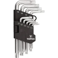 Zestawy narzędziowe - Topex Klucze Torx T10-T50 zestaw 9 szt 35D960 - miniaturka - grafika 1