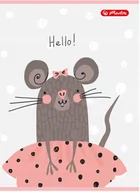 Zeszyty szkolne - Herlitz Zeszyt A5/16k linia Kol Her Cute Fol A 10 - miniaturka - grafika 1