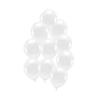 Balony i akcesoria - Balony pastelowe białe 23cm - 10 sztuk - miniaturka - grafika 1