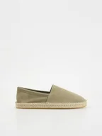 Espadryle damskie - Reserved - Zamszowe espadryle - jasny zielony - miniaturka - grafika 1