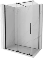 Kabiny prysznicowe - Mexen Velar kabina prysznicowa rozsuwana 140x70 cm, transparent, czarna - 871-140-070-01-70 - miniaturka - grafika 1